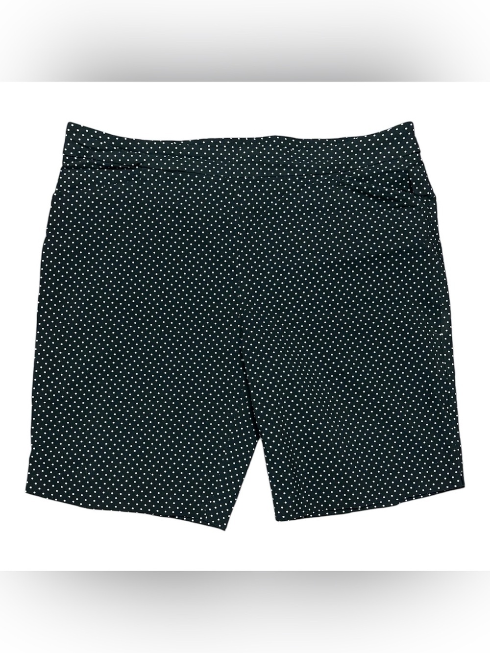 Time And Tru Black/White Polka Dot Pull-On Shorts Size XXL